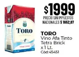 Diarco Toro vino afa tinto oferta