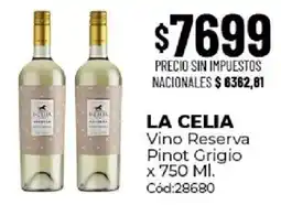 Diarco La celia vino reserva pinot grigio oferta