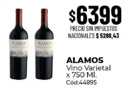 Diarco Alamos vino varietal oferta