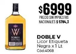 Diarco Doble v licor etiqueta negra oferta