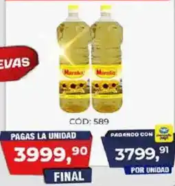Maxiconsumo Marniko aceite de girasol oferta