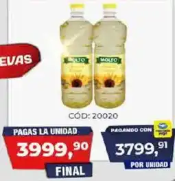 Maxiconsumo Molto aceite de girasol oferta