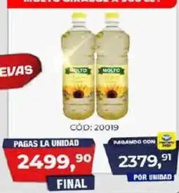 Maxiconsumo Molto aceite de girasol oferta