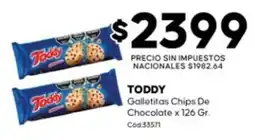 Diarco Toddy galletitas chips de chocolate oferta