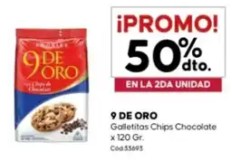 Diarco 9 de oro galletitas chips chocolate oferta