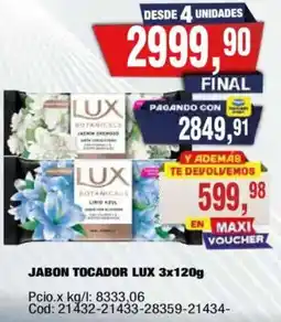Maxiconsumo Lux jabon tocadors oferta