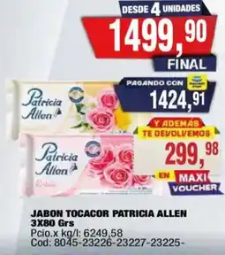 Maxiconsumo Patricia allen jabon tocacor oferta