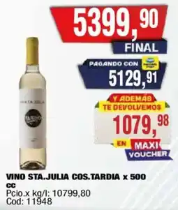 Maxiconsumo Santa julia vino cos.tardia oferta