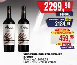 Maxiconsumo Etnia vino roble varietales oferta