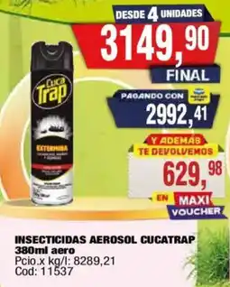 Maxiconsumo Cucatrap insecticidas aerosol oferta