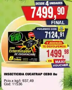 Maxiconsumo Cucatrap insecticida cebo 8u oferta