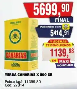Maxiconsumo Canarias yerba mate oferta
