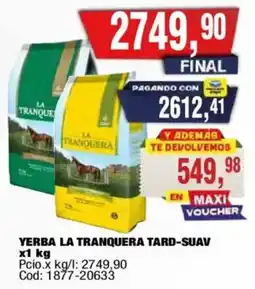 Maxiconsumo La tranquera yerba la tranquera tard-suav oferta