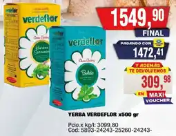 Maxiconsumo Verdeflor yerba mate oferta