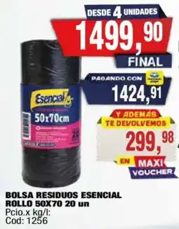 Maxiconsumo Esencial bolsa residuos oferta