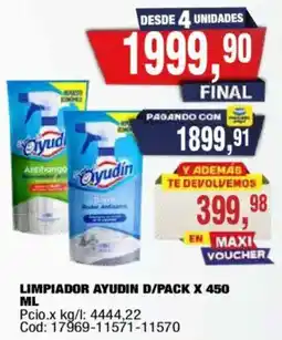 Maxiconsumo Ayudin limpiador d/pack oferta