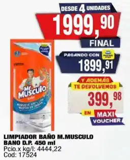 Maxiconsumo Mr Musculo limpiador baño oferta