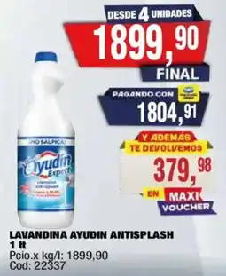 Maxiconsumo Ayudin lavandina antisplash oferta