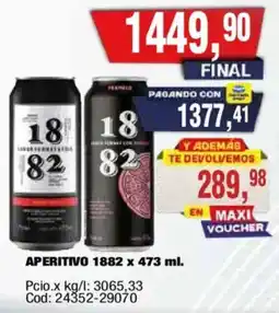 Maxiconsumo 1882 aperitivo oferta