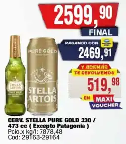 Maxiconsumo Stella artois pure gold oferta