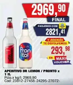 Maxiconsumo Dr lemon / pronto oferta