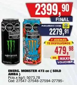 Maxiconsumo Monster energ. monster 473 cc oferta