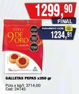 Maxiconsumo Pepas galletas de oro oferta
