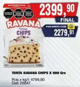 Maxiconsumo Ravana torta chips oferta