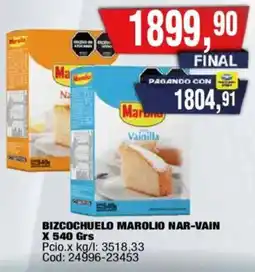 Maxiconsumo Marolio bizcochuelo nar-vain oferta