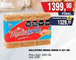 Maxiconsumo Lia mediatarde sandwich oferta