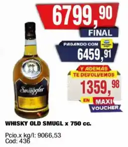 Maxiconsumo Smuggler whisky old oferta