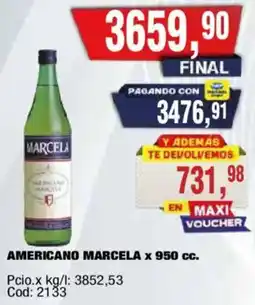 Maxiconsumo Marcela americano oferta
