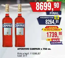 Maxiconsumo Campari aperitivo oferta