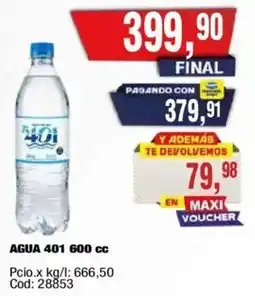Maxiconsumo Agua 401 oferta