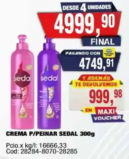 Maxiconsumo Sedal crema p/peinar oferta