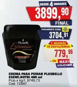 Maxiconsumo Plusbelle crema para peinar esenc.nutri oferta