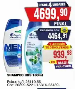 Maxiconsumo Head & shoulders shampoo men 3 en 1 oferta