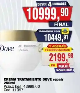 Maxiconsumo Dove crema tratamiento dove repair oferta