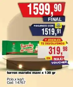 Maxiconsumo Turrón de maní oferta