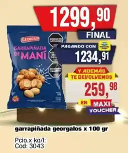 Maxiconsumo Georgalos garrapiñada de maní oferta