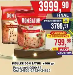Maxiconsumo Don satur pan dulce oferta