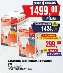 Maxiconsumo Osram lampara led osram/ledvance oferta