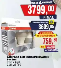 Maxiconsumo Osram lampara led osram/ledvance oferta