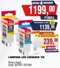 Maxiconsumo Osram lampara led ledvance 7w oferta