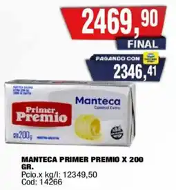 Maxiconsumo Primer premio manteca oferta