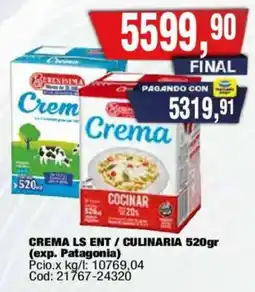 Maxiconsumo La serenisima crema oferta