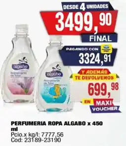 Maxiconsumo Algabo perfumeria ropa oferta