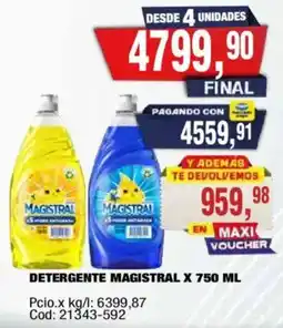 Maxiconsumo Magistral detergente oferta