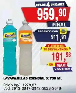 Maxiconsumo Esencial lavavajillas oferta