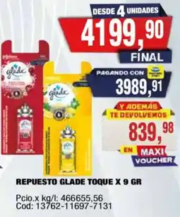 Maxiconsumo Glade repuesto toque oferta